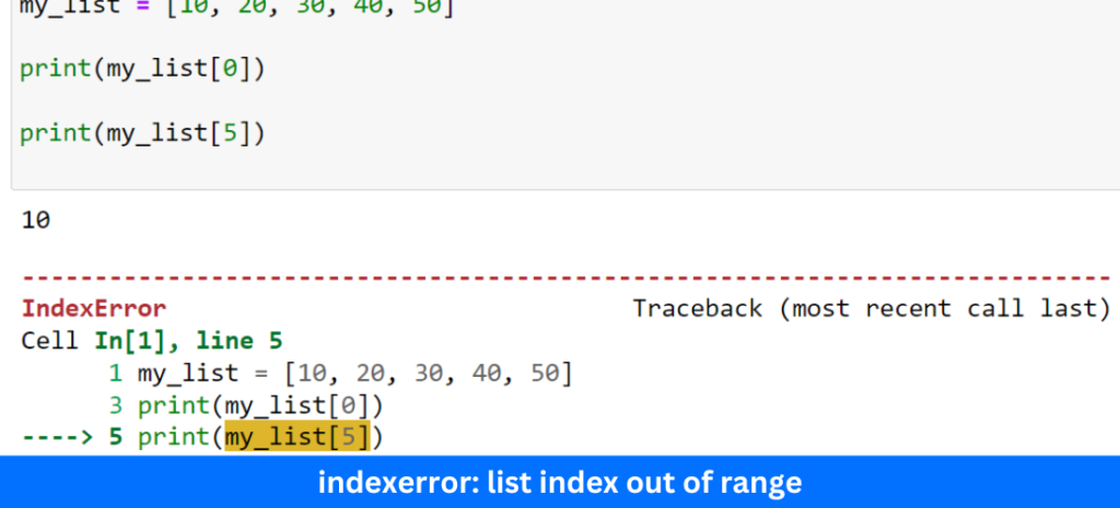 indexerror: list index out of range