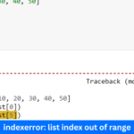 indexerror: list index out of range