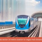 dwarka sector 14 metro station to vegas mall distance